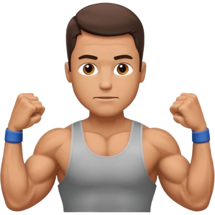 guy working outarms emoji