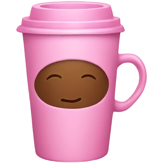 Pink coffee  emoji