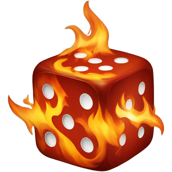 Fire dice emoji