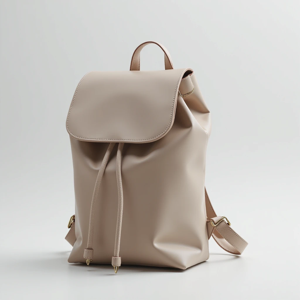 realistic modern design backpack, photorealistic style, neutral color emoji