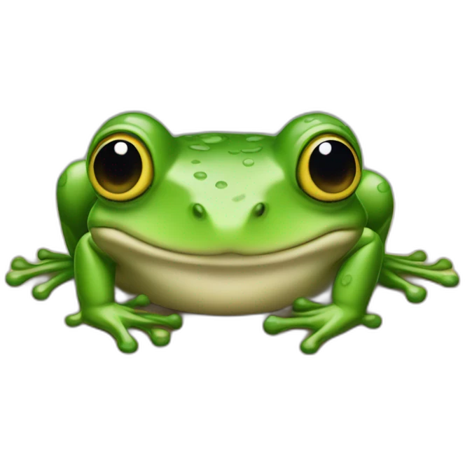 Une grenouille en caca emoji
