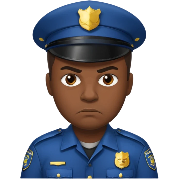 полицейский злой emoji