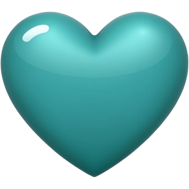 Teal heart emoji