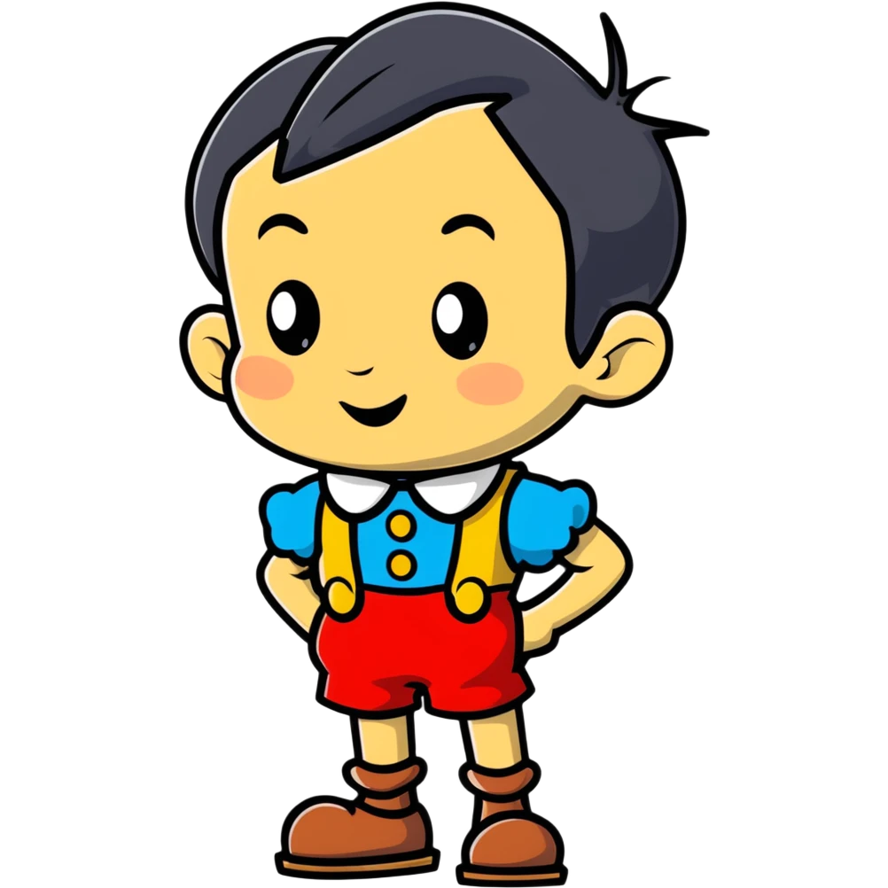 Pinocchio Disney style emoji