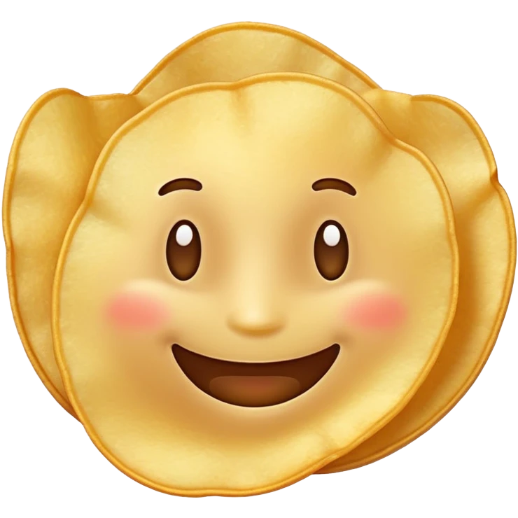 happy potato chip smiling joyfully emoji