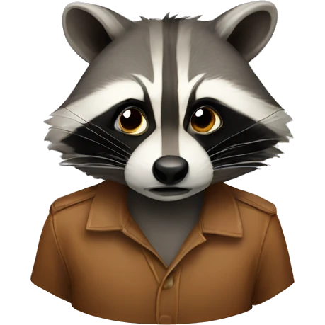 Racoon face emoji