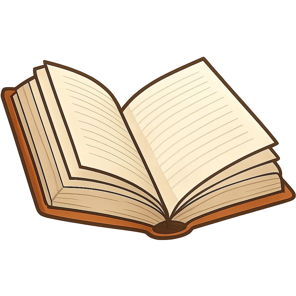 book, digital illustration, no background emoji