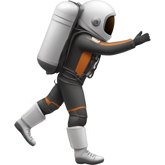 Jet pack person emoji