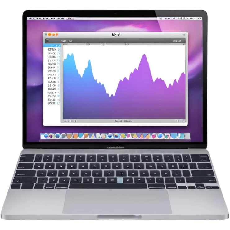 MacBook M4 showing editing timeline premier pro in screen  emoji