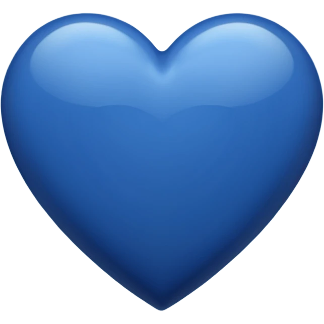 Navy blue heart emoji