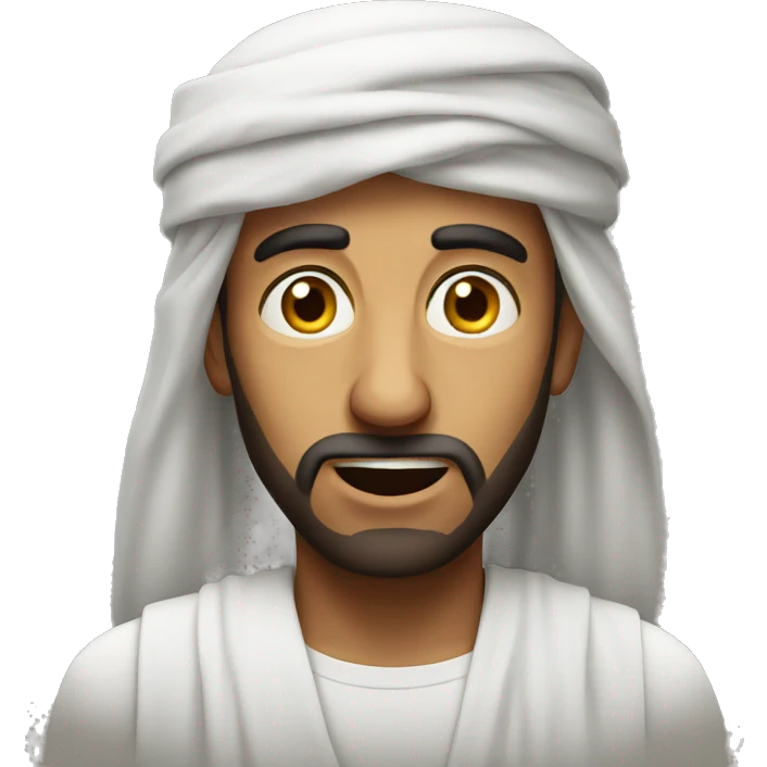 Arabic man have a surprised  emoji