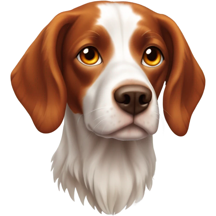 A Brittany spaniel dog emoji