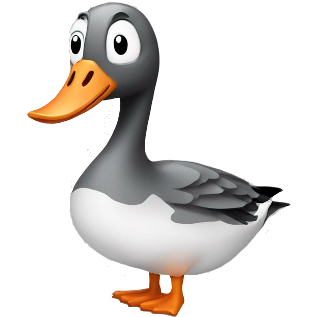 Goose with a knife emoji