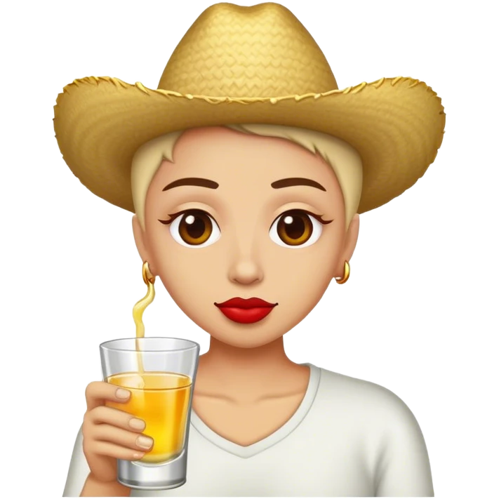 Heart eyes with tequila  emoji