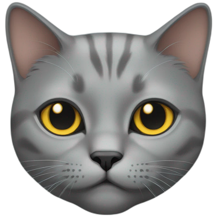 gray british cat emoji
