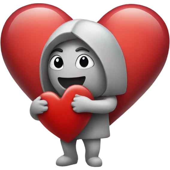 Heart holding a heart  emoji