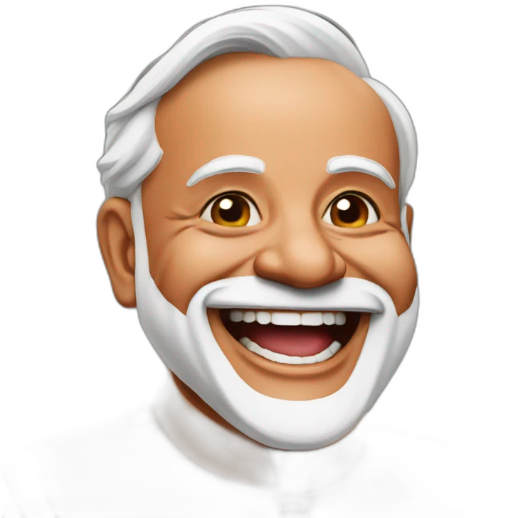 Laughing Narendra Modi emoji