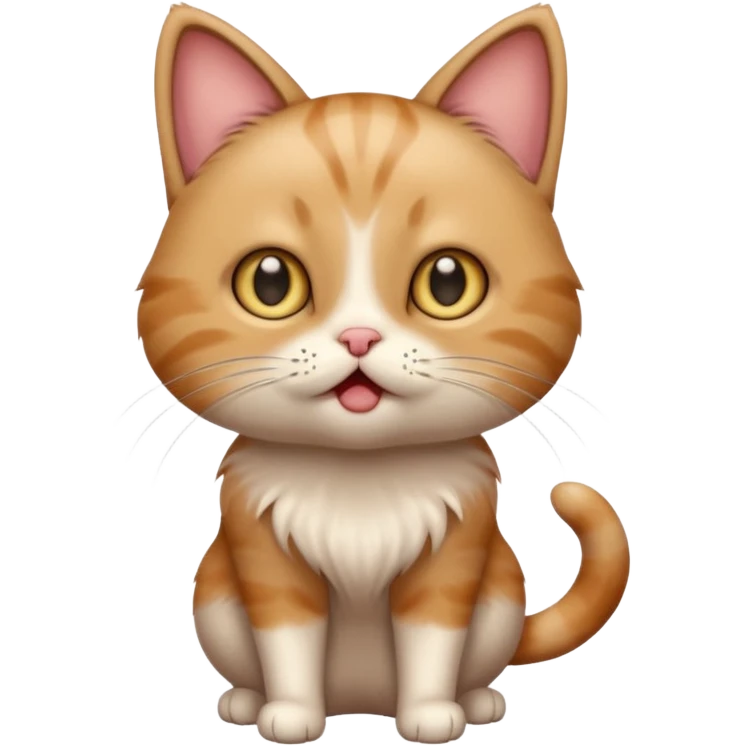 A very cute cat that got shocked from electricity emoji