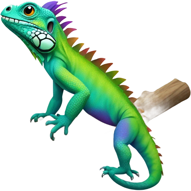 Gay iguana emoji