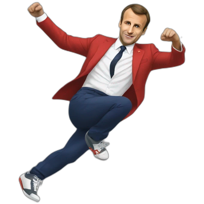 Emanuel macron breakdance emoji