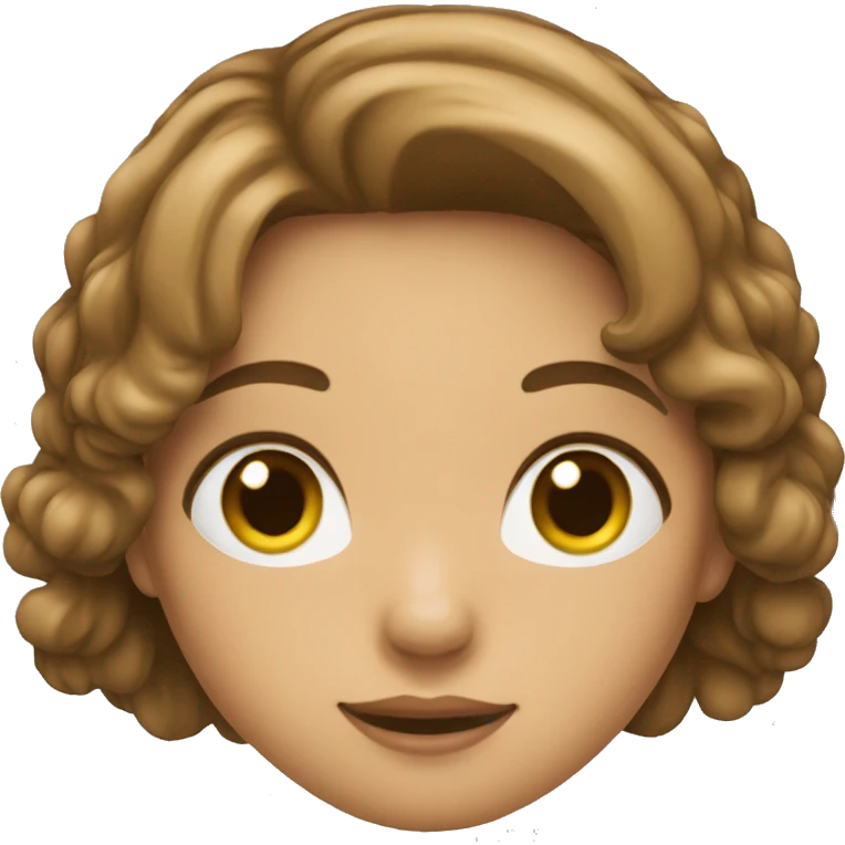 Une fille avec un grand front emoji