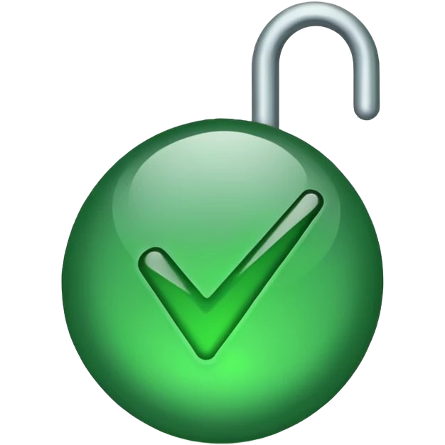 A tick sign with the background as blue emoji