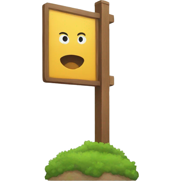 sign board emoji