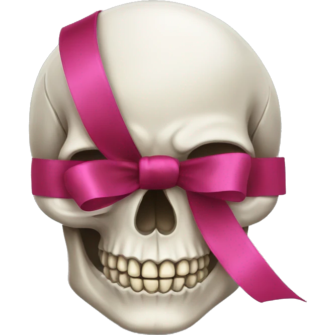 Skull with ribbon  emoji