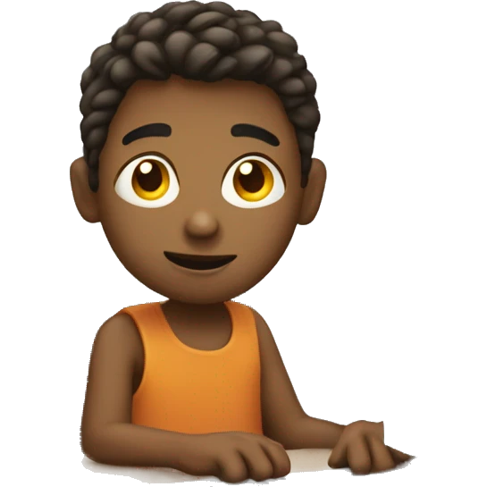 boy with computer emoji