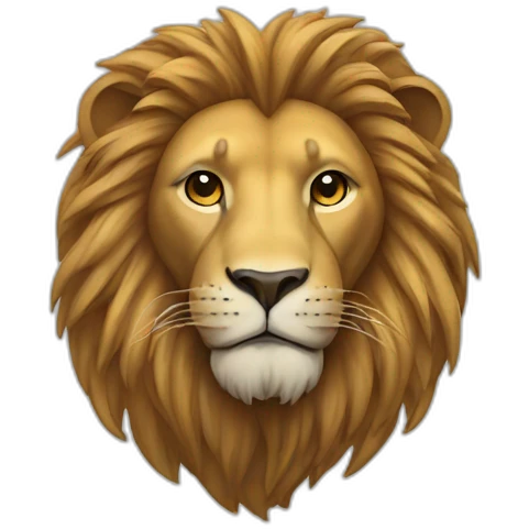 Logo lion emoji