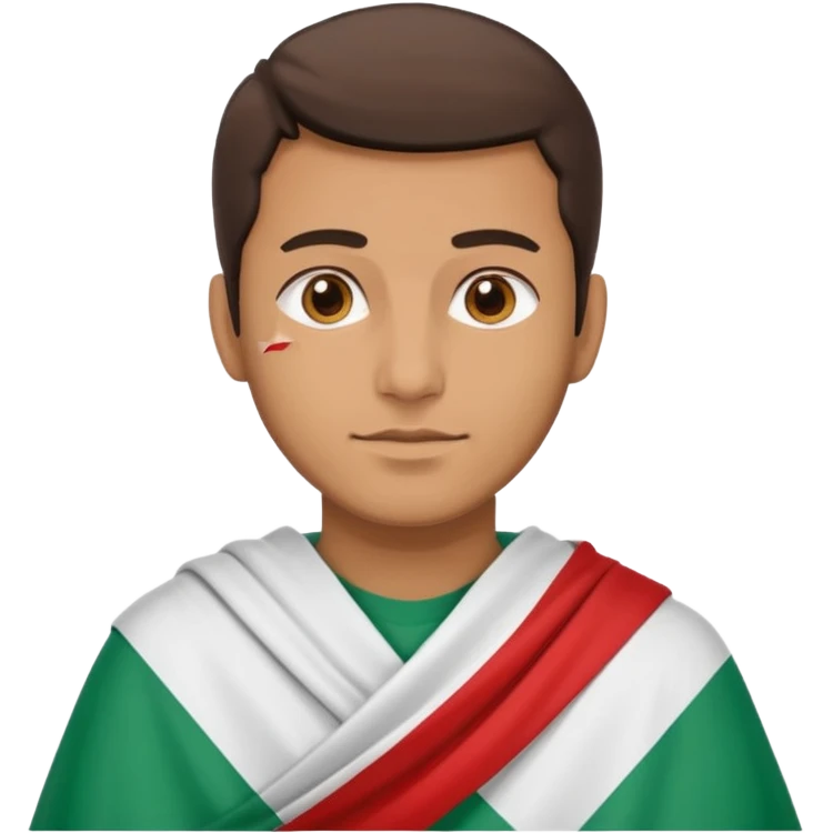 A guy with a lebanese flag emoji
