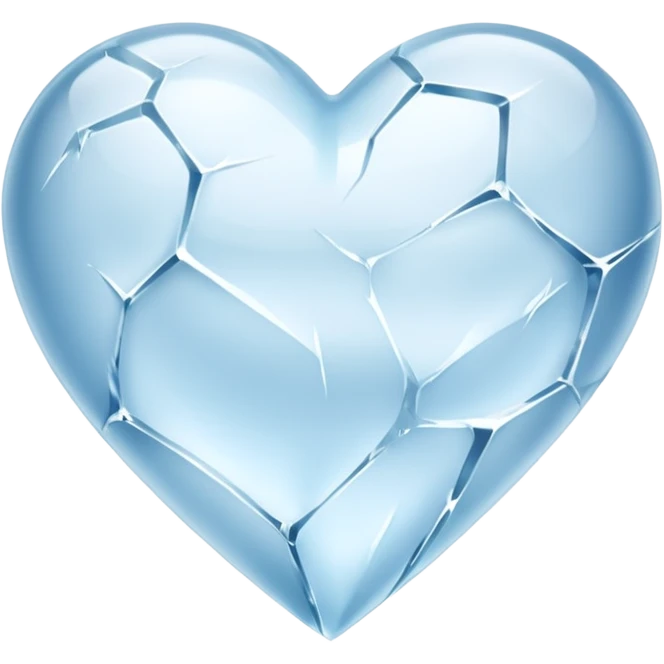 Corazón de hielo emoji