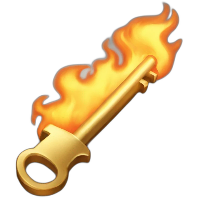 Key on fire emoji