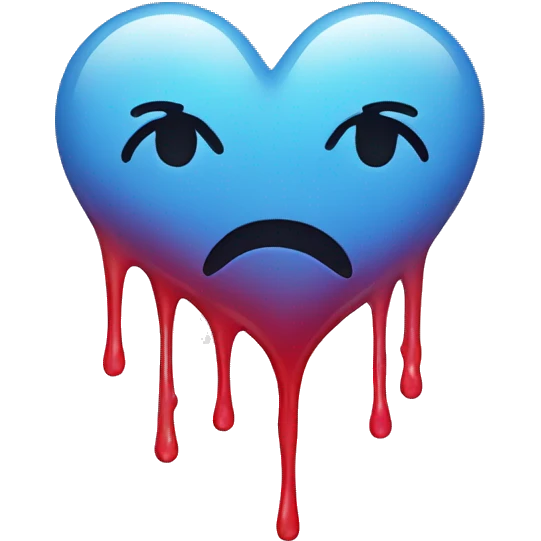 dripping heart  emoji