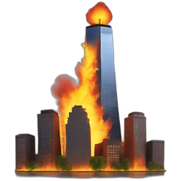 world-trade-center-on-fire emoji