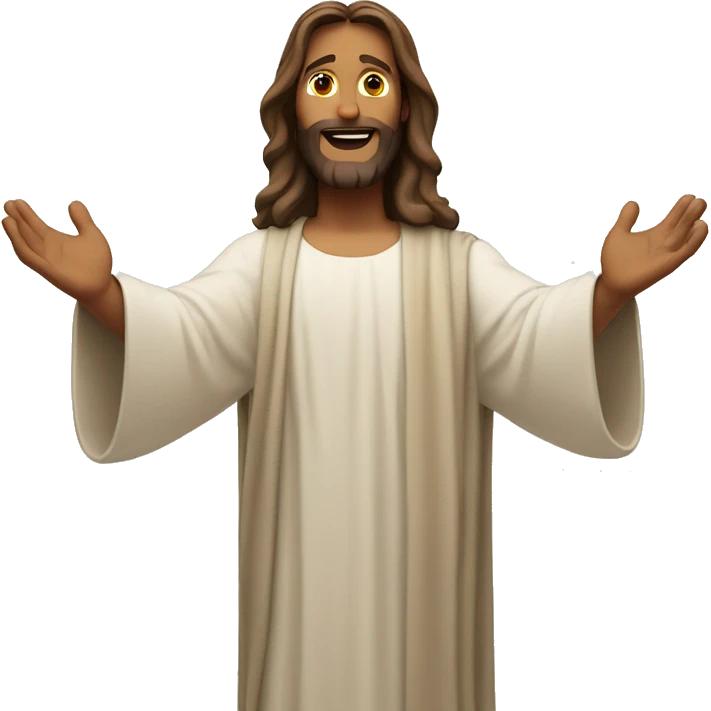jesus open arms emoji