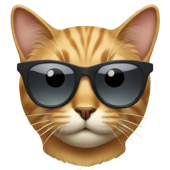 Cat with sunglasses emoji
