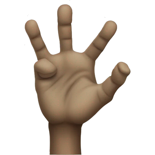 walking dead hand emoji