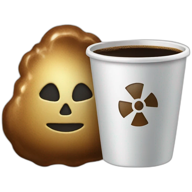 radioactive coffee emoji