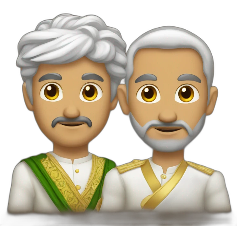 Sattarkhan and bagherkhan emoji