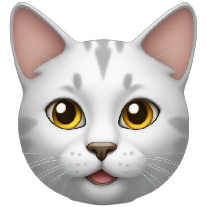 a cat, cartoon like emoji
