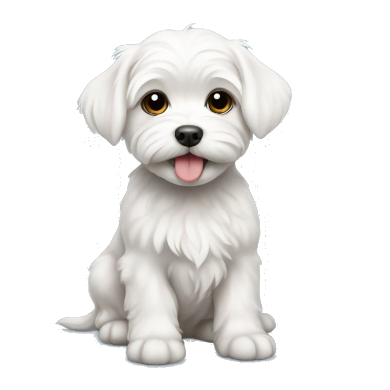Adorable Maltese puppy  emoji