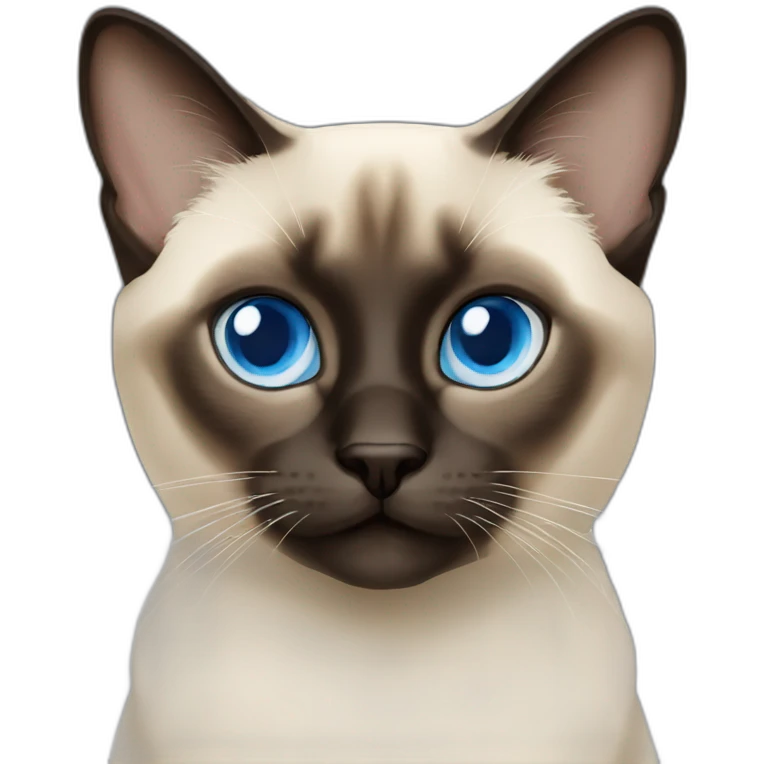Siamese cat bleu eyes  emoji