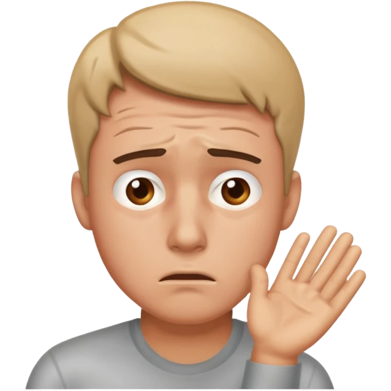 Overwhelmed man emoji