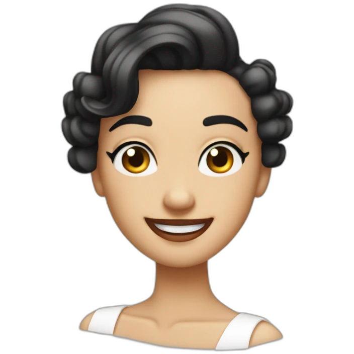 cheeky nono smile finger wave emoji