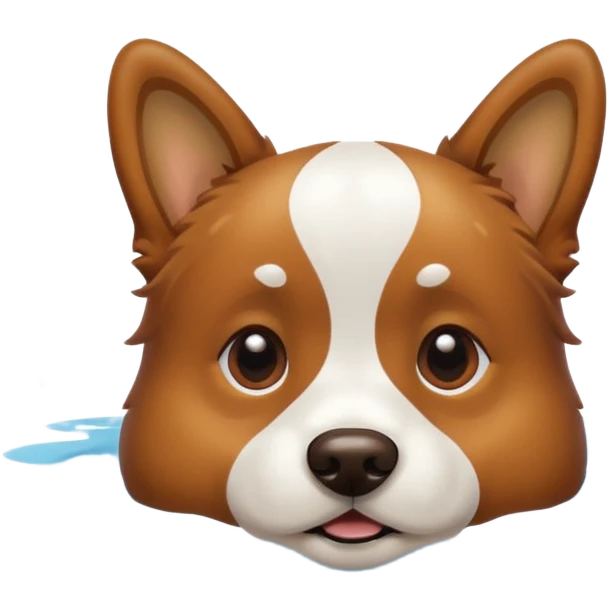 Dog swimming  emoji