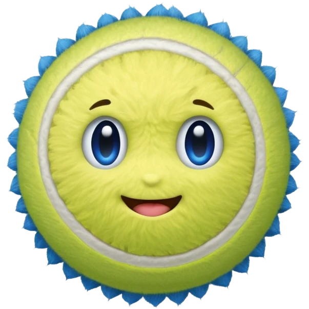 full blue tennis ball emoji