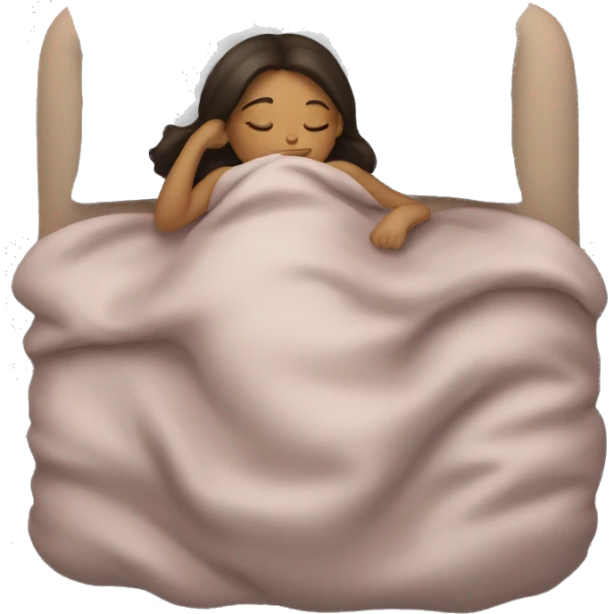 brunette girl sleeping emoji