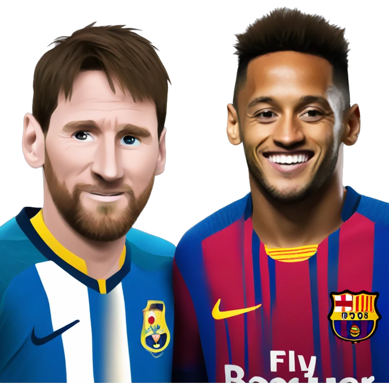 messi and neymar emoji