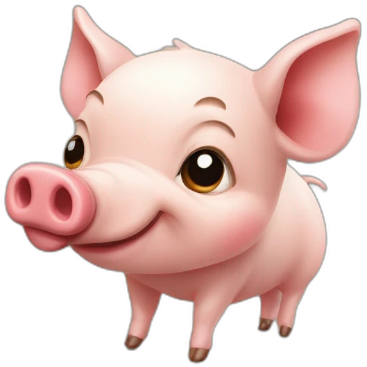 Petit cochon trop mignon emoji